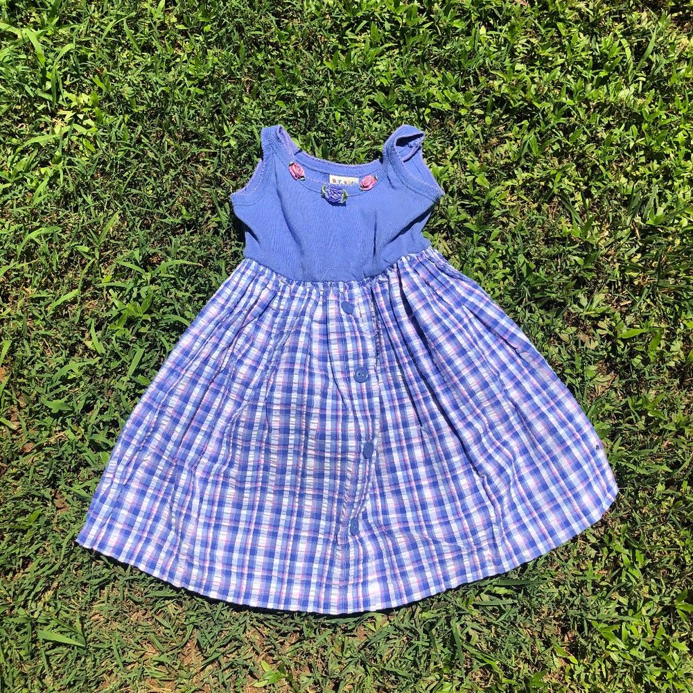 Periwinkle Gingham Sundress